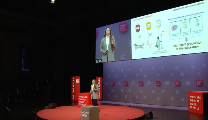 PhD Student Ale Arredondo wins the Falling Walls national final and flies to Berlin for the international final
